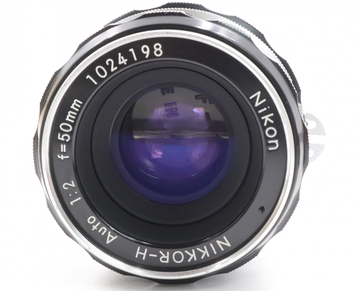 【ト長】NIKON ニコン レンズ 2点セット NIKKOR-H Auto 1:2 f=50mm Micro-NIKKOR 55mm 1:2.8 単焦点レンズ フィルター フード付 IR639IOB45_画像2