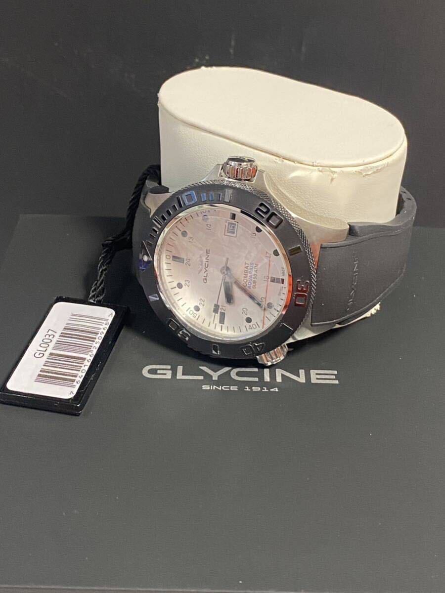 GLYCINE コンバットサブ アクエリアス ホワイト 自動巻き GL0037 コンバットサブ最高峰モデル　本格ダイバー　今回最終出品！_画像1