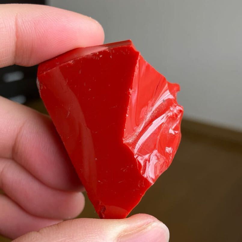  Italy production natural red coral rough cut 229.65ct Power Stone . another document 