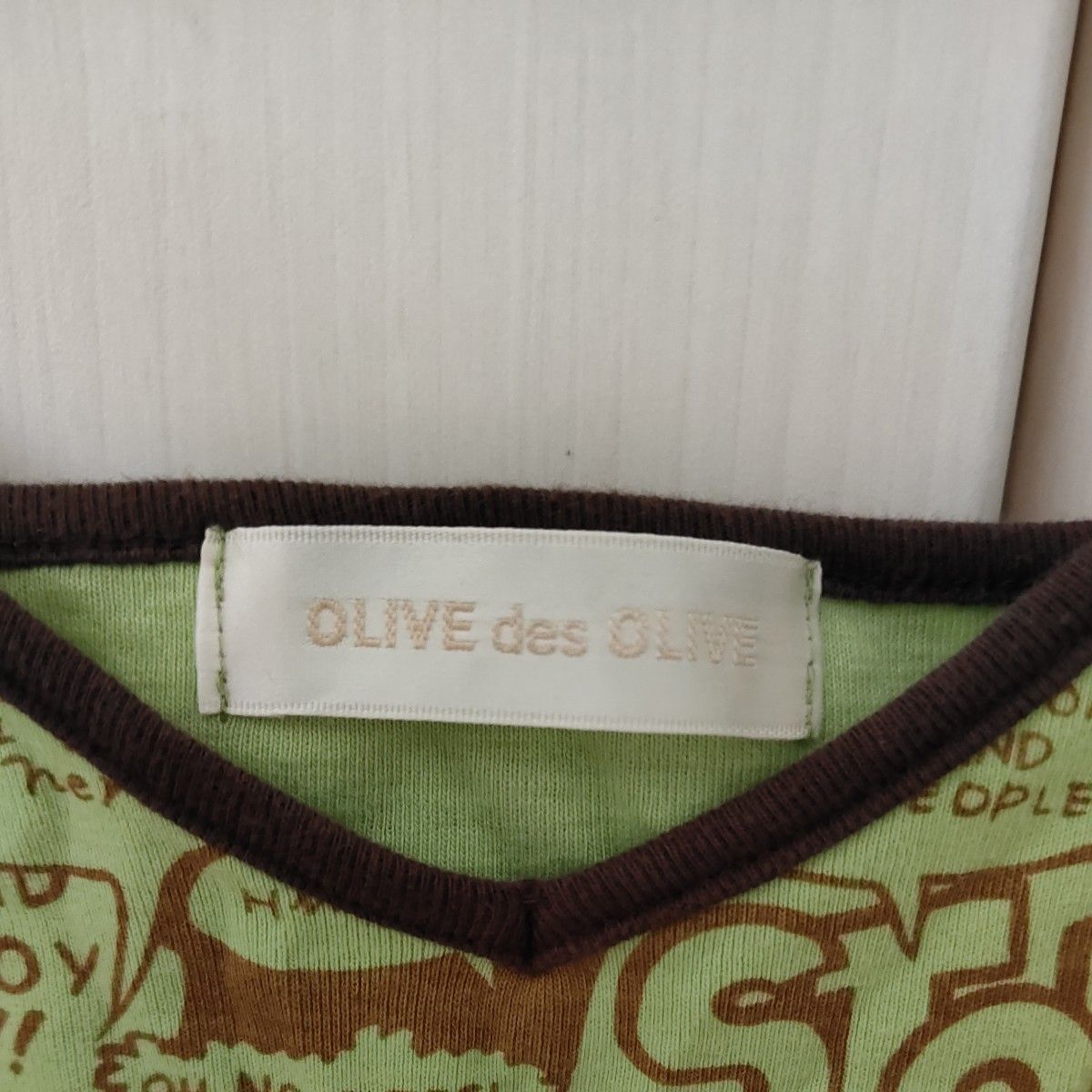 OLIVE des OLIVE キャミソール タンクトップ　М　オリーブデオリーブ