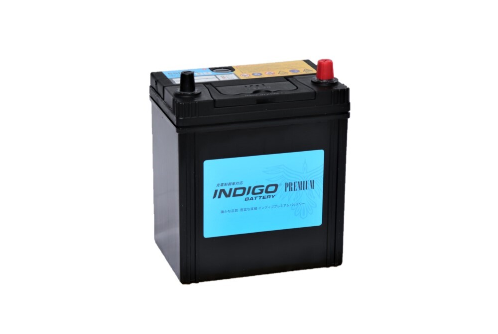 インディゴ（INDIGO）バッテリー　55B19L　充電制御車対応　プレミアムシリーズ_画像1