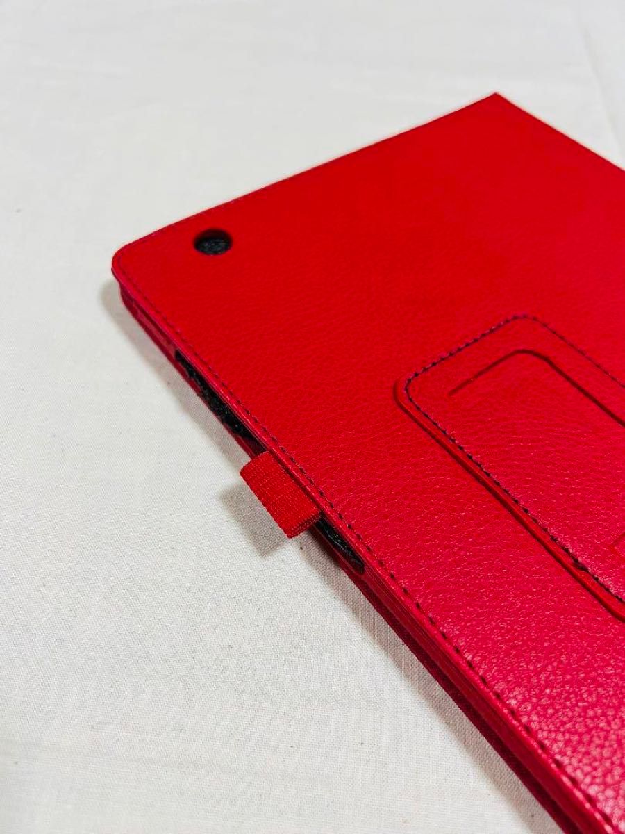 新品未使用品 Sony Xperia Z4タブレットケース10.1インチ　保護カバー 赤 手帳型 タッチペンホルダー付き