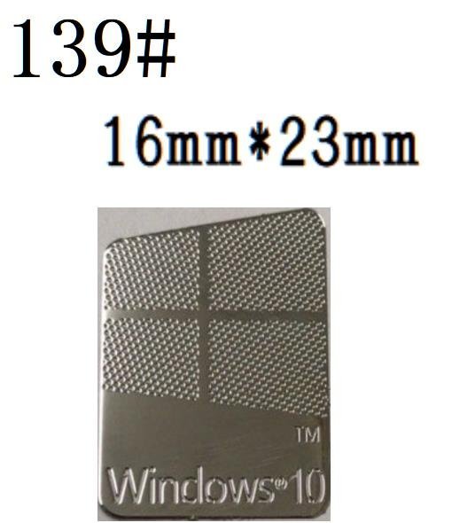 139# 【windows10 金属銀 】エンブレムシール　■16*23㎜■ 条件付き送料無料_画像1