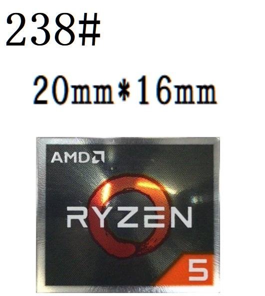 238# 【AMD RYZEN 5】エンブレムシール ■20*16㎜■ 条件付き送料無料の画像1