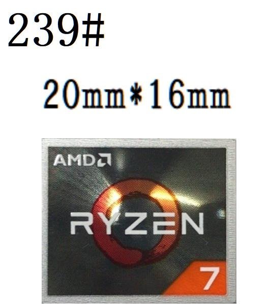 239# 【AMD RYZEN 7】エンブレムシール ■20*16㎜■ 条件付き送料無料の画像1