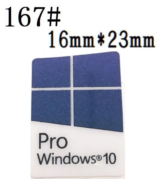 167# 【windows10 pro】エンブレムシール ■16*23㎜■ 条件付き送料無料の画像1