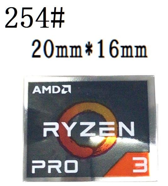 254# 【AMD RYZEN PRO 3】エンブレムシール ■20*16㎜■ 条件付き送料無料の画像1