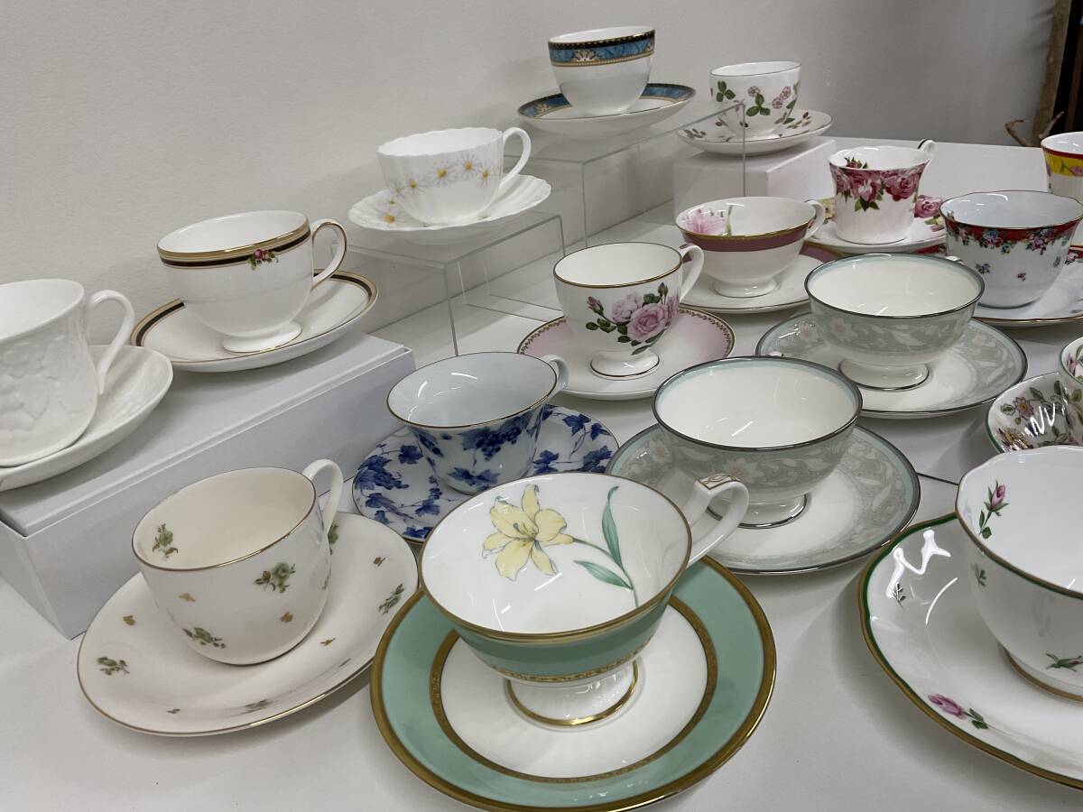 ブランド食器 洋食器 カップ＆ソーサー まとめ 18客 WEDGWOOD/ Christian Dior /Noritake/KENZO/NARUMI/GIVENCHY/HOYA/MINTON など【8151】の画像3