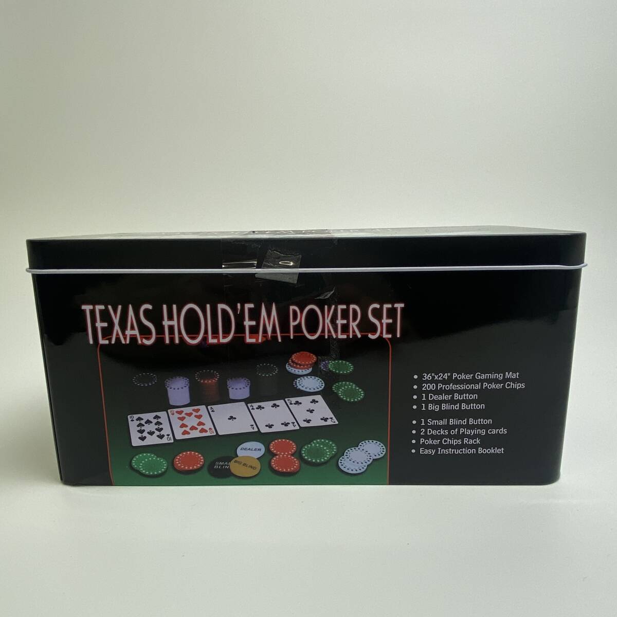 【1円オークション】 Gamie GM-121 ポーカーゲームセット Texas Holdem 収納ボックス付き TS01B001137の画像2