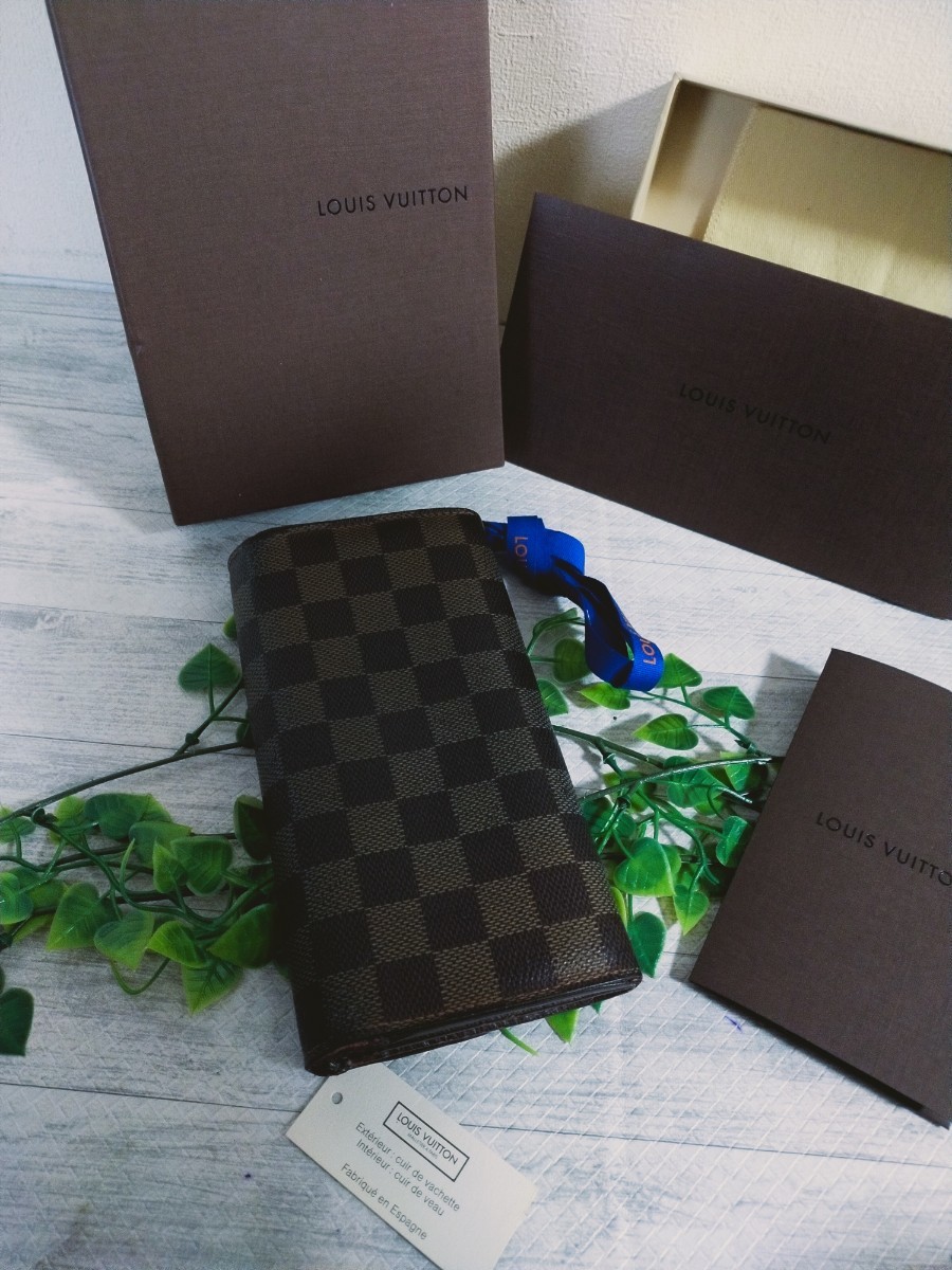 極美品 LOUIS VUITTON ルイヴィトン ダミエ 財布 長財布_画像3