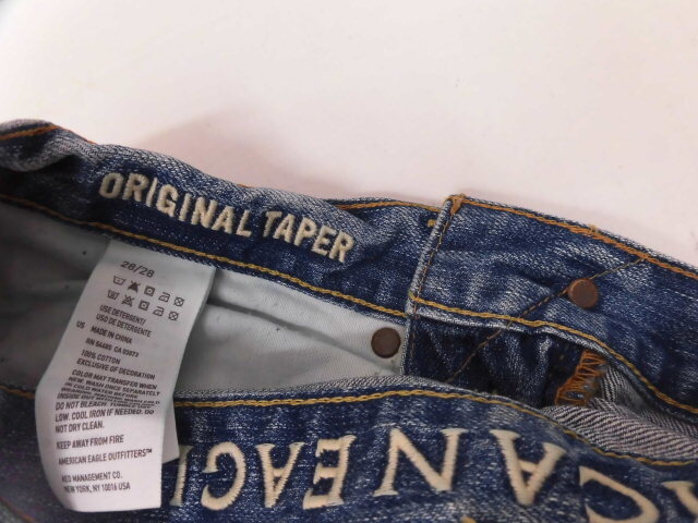 AMERICAN EAGLE OUTFITTERS アメリカンイーグル アウトフィッターズ デニムパンツ ジーンズ USED加工 ボトムス ブルー系 青 サイズ/W28_画像6