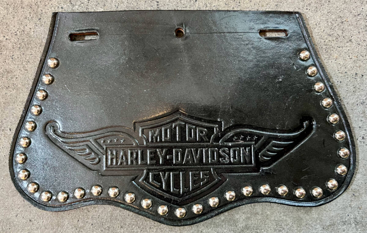 Harley-DavidsonハーレーダビッドソンMudGuardマッドガード泥よけ黒スタッズ30s40s50s60sビンテージVintageパンナックルサイドバルブ_画像1