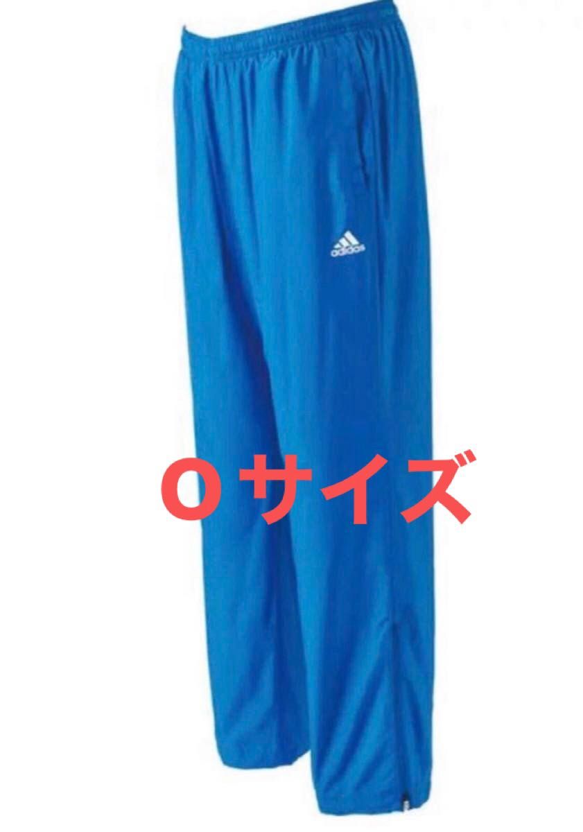 アディダス ウィンドブレーカー パンツ O ブルー LL XL 裏起毛つ