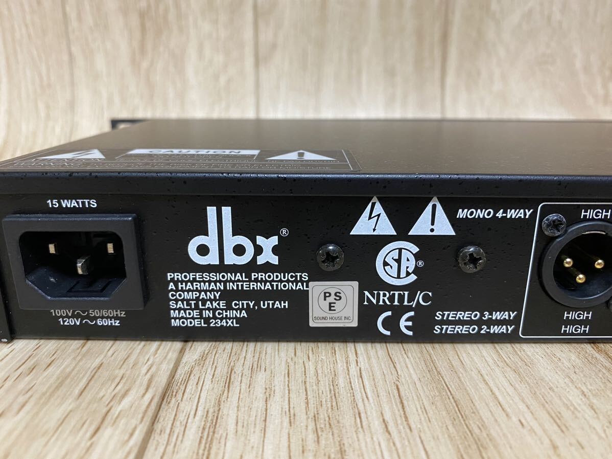  used dbx 234XL channel divider crossover electrification verification only / operation not yet verification / present condition goods 