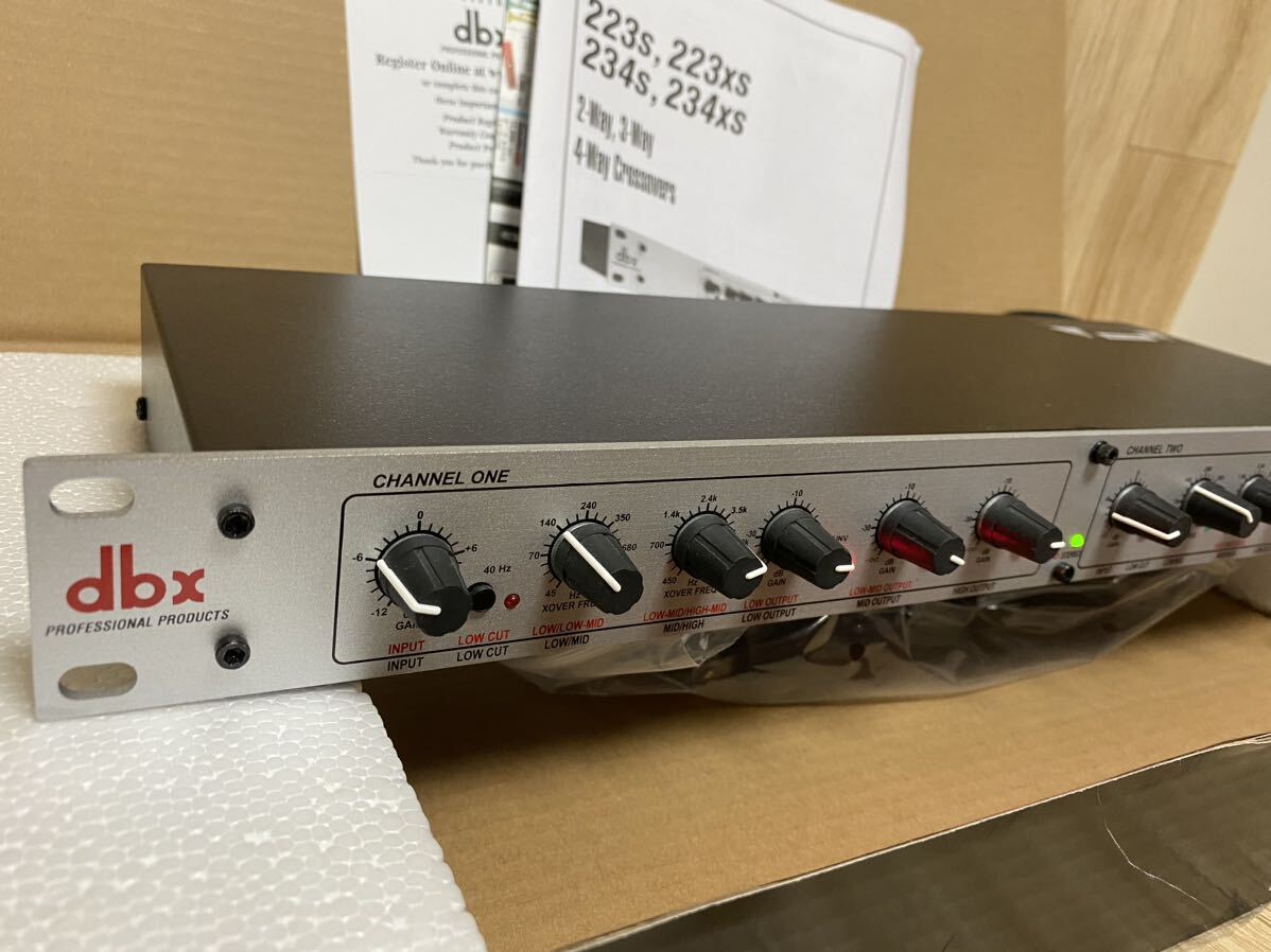  used dbx 234XS crossover channel divider electrification verification only / operation not yet verification / present condition goods 