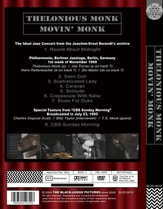 THELONIOUS MONK / MOVIN' MONK セロニアスモンク 輸入の画像3