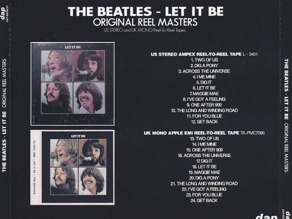 THE BEATLES /LET IT BE-ORIGINAL SESSION+REEL MASTERS_画像4