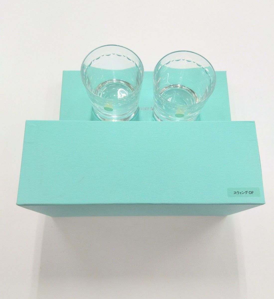 ティファニー 　ペアグラス　 TIFFANY　 クリスタル　スウイングOF　新品