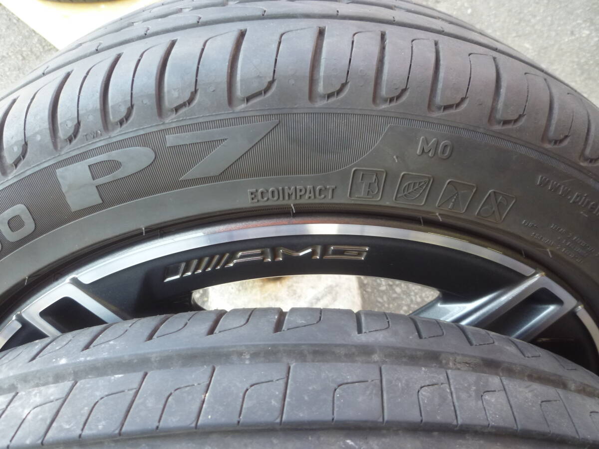 ベンツ W177 Aクラス AMG 純正 18インチ ピレリP7 MO表示 225/45R18 22年製　4本セット ★Bクラス Cクラス CLAクラス等にも_画像6