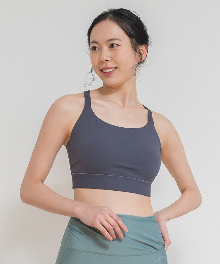ブラトップ付きジャガードタンク Lサイズ ダークネイビー ブラトップ付きジャガードタンク Lサイズ ダークネイビー
