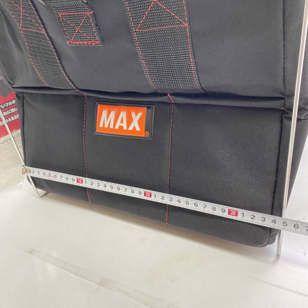 送料無料g29581 マックス　ツールバッグ MAX 本格 プロ仕様 フルオープン 大工 現場 工具入れ 未使用品_画像5