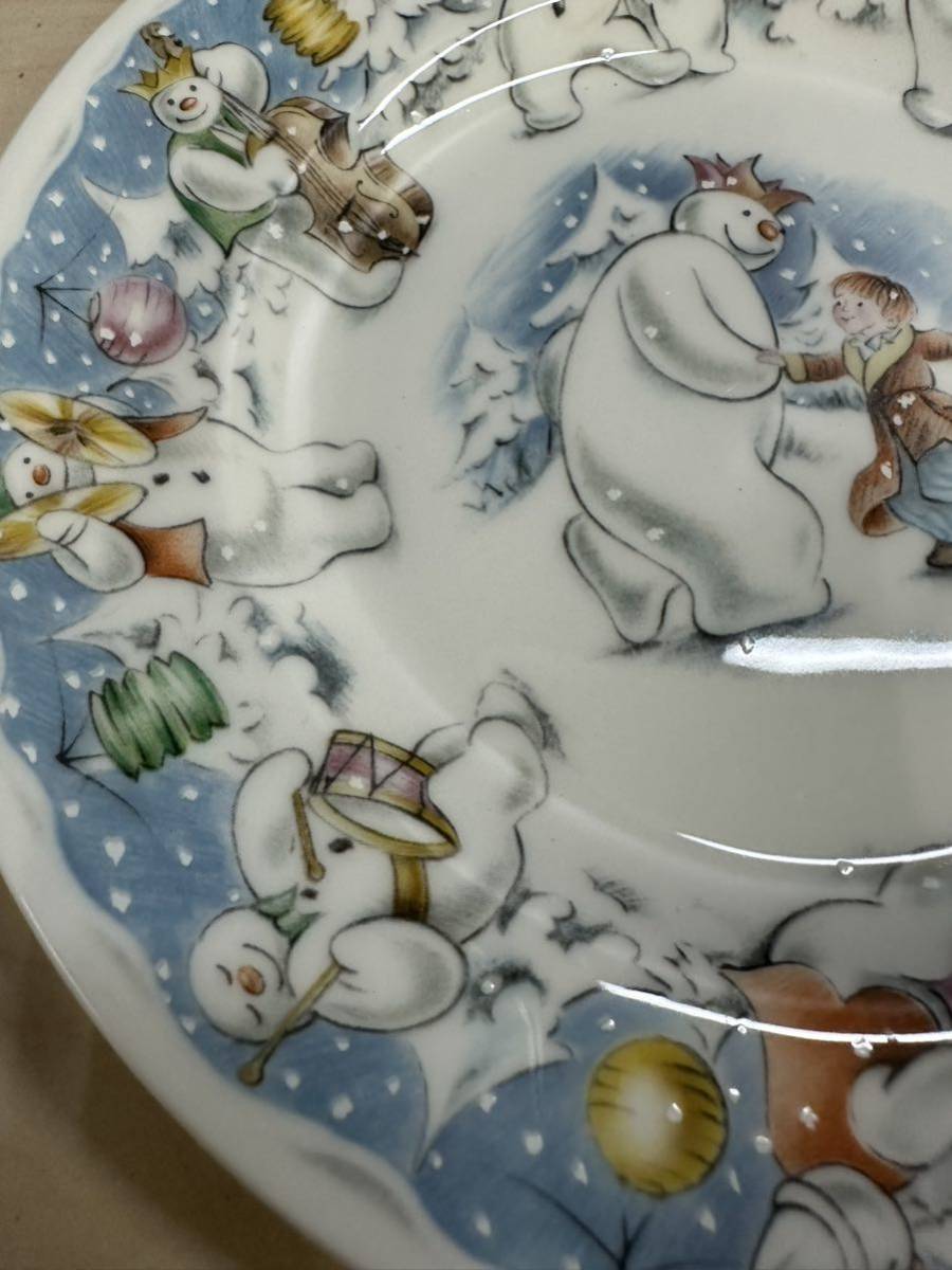 Royal Doulton ロイヤルドルトン snow man ケーキ皿 小皿 2枚セットの画像4
