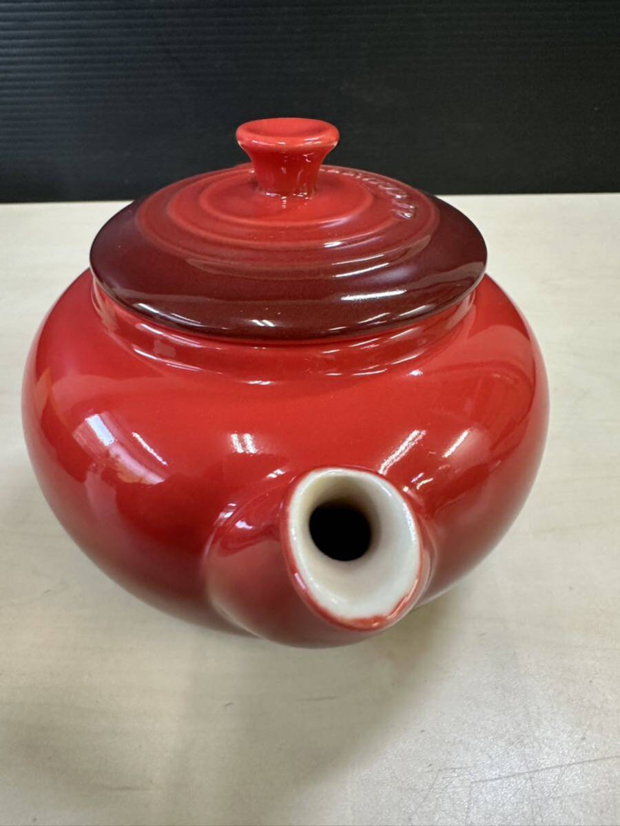 〇 大阪 直接引取り可 和泉市 羽曳野市 Le Creuset ル・クルーゼ ティーポット マグカップ ペア セット 赤 レッド 箱付き