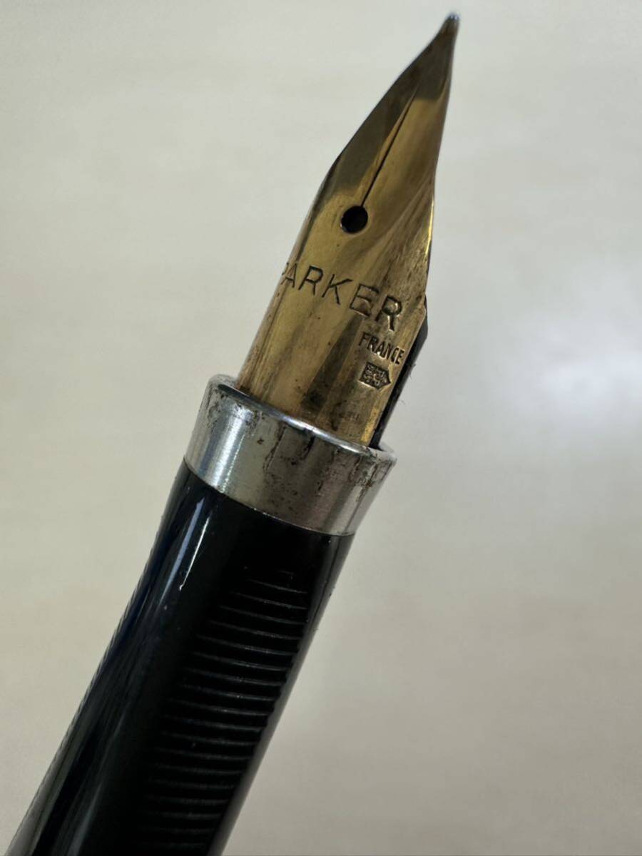 PARKER パーカー STERLING 万年筆 ペン先 585 14k 刻印あり インク無し 現状品_画像8