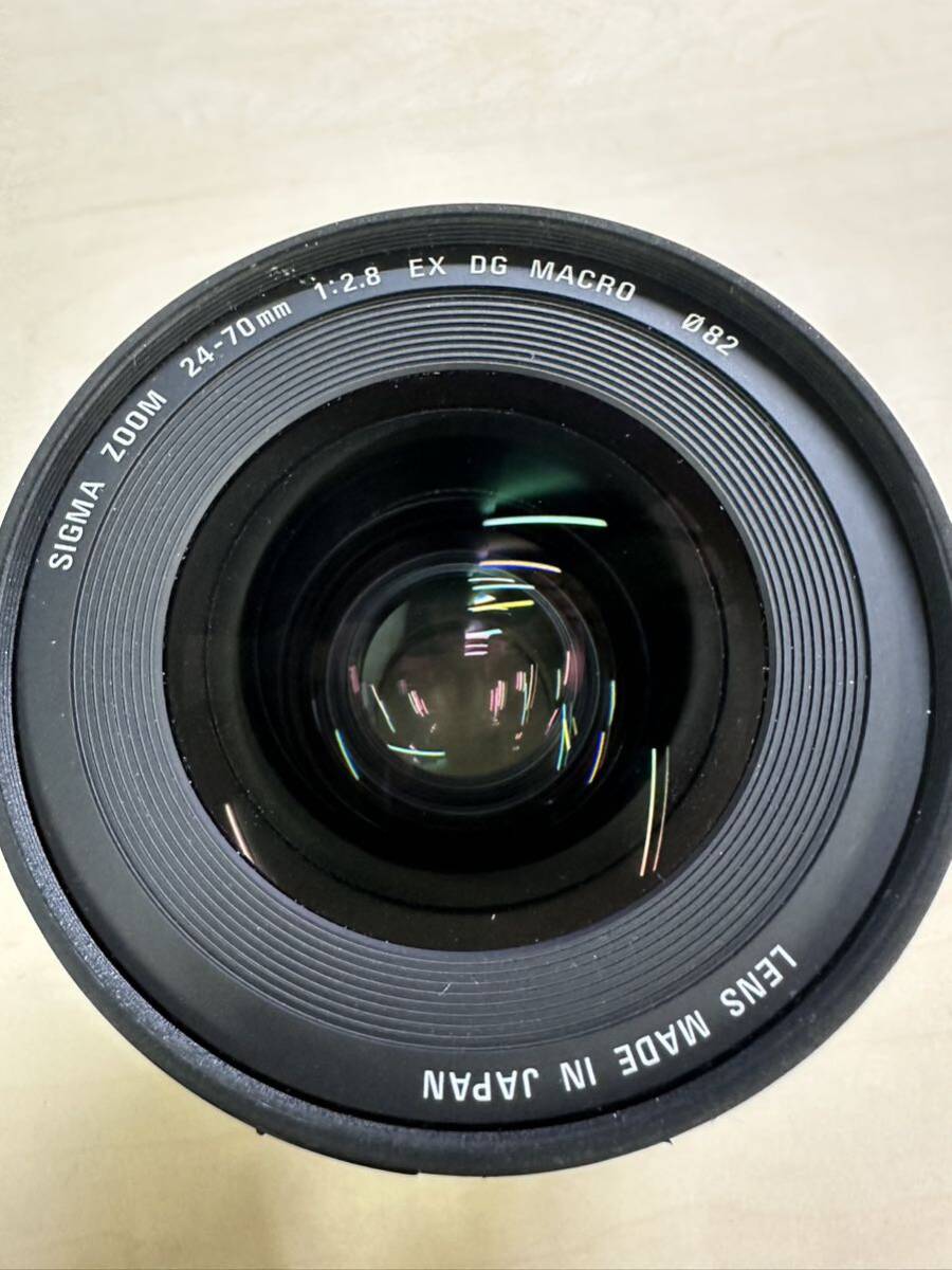 SIGMA Sigma ZOOM 24-70mm 1:2.8.EX DG MACRO Canon mount camera lens present condition goods 