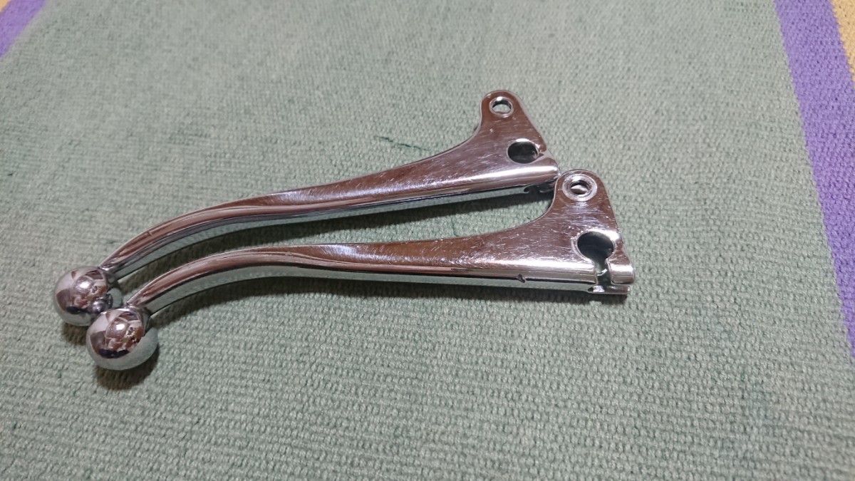  original Triumph original unit front brake clutch lever left right set small ball end 18/752 18/754 T120 TR6