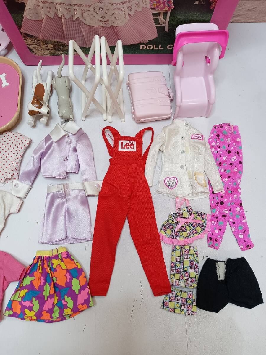 Barbie バービー ドールケース DOLL CASE Garden Tea party バービー人形 昭和レトロ アメリカ製 洋服 小物 現状品 当時物 ヴィンテージの画像6