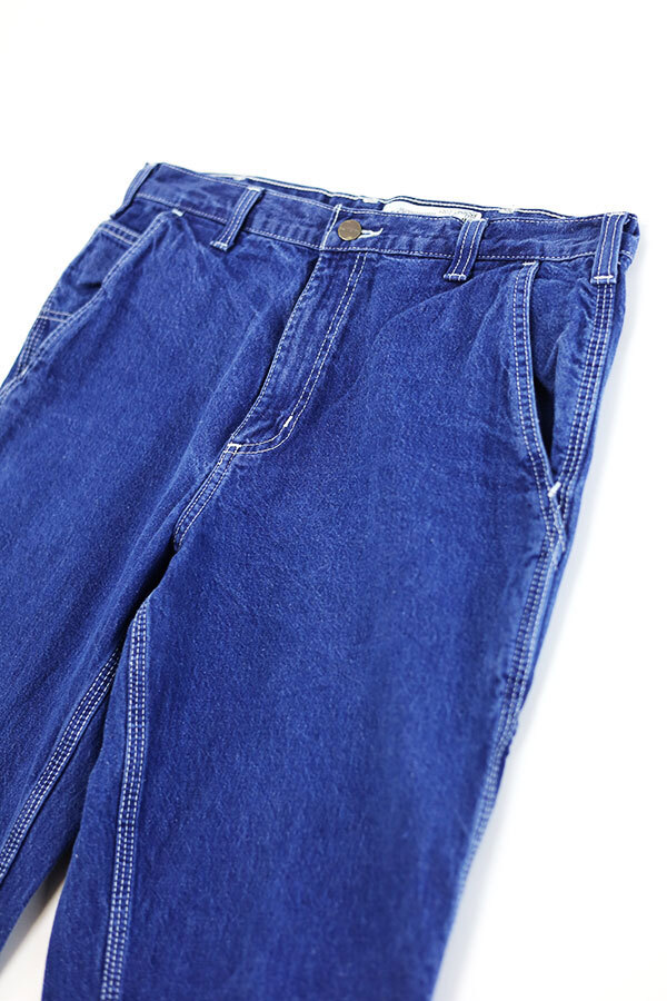 Used 00s Carhartt Blue Denim Painter Pants Size W35 L31 古着_画像3