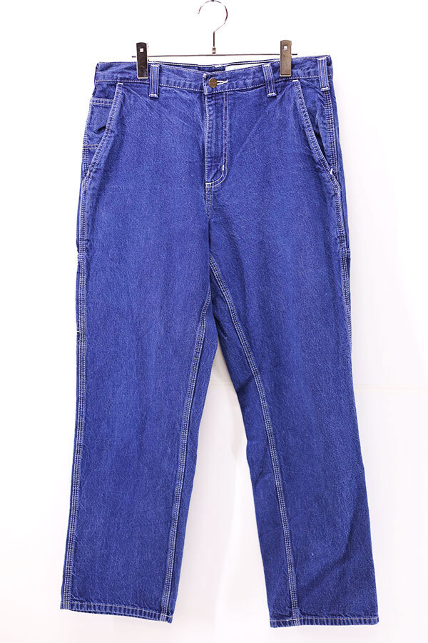 Used 00s Carhartt Blue Denim Painter Pants Size W35 L31 古着