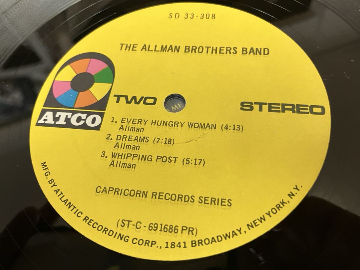 The Allman Brothers Band★中古LP/USオリジナル盤「オールマン・ブラザーズ・バンド」の画像5