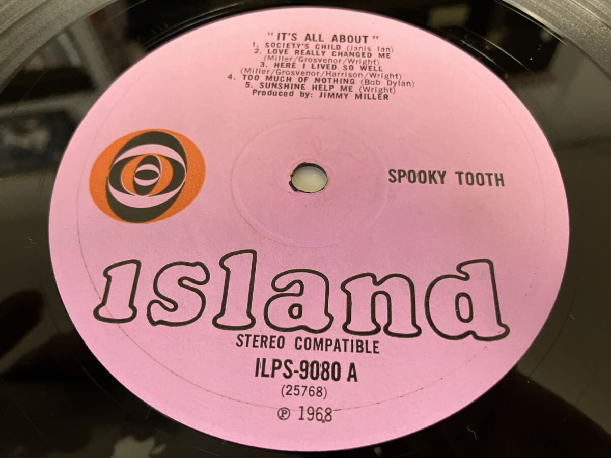 Spooky Tooth★中古LP/UKオリジナル盤1st Bull's Eye レーベル「スプーキー・トゥース～It's All About」_画像4