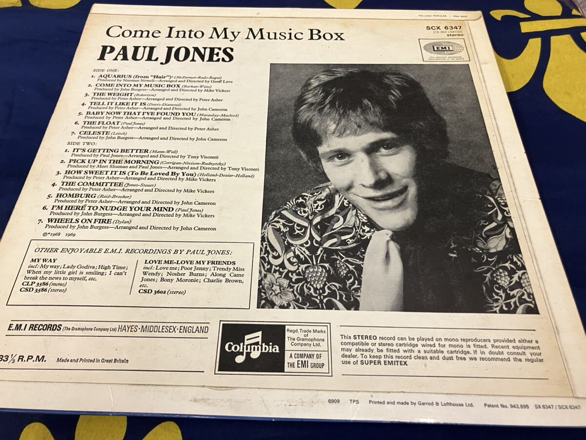 Paul Jones★中古LP/UKオリジナル盤「ポール・ジョーンズ～Come Into My Music Box」 _画像2