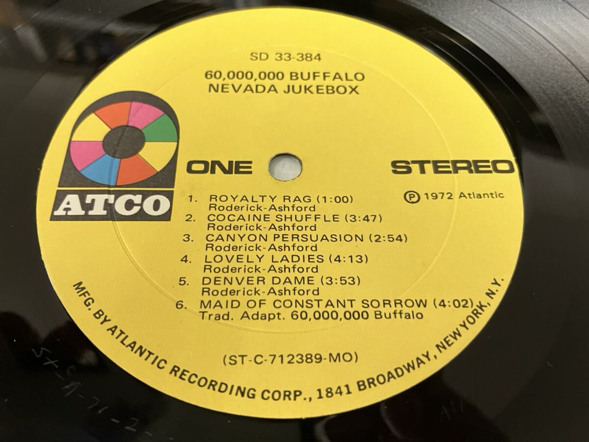 60000000 Buffalo★中古LP/USオリジナル盤シュリンク付「Nevada Jukebox」カット盤 の画像4