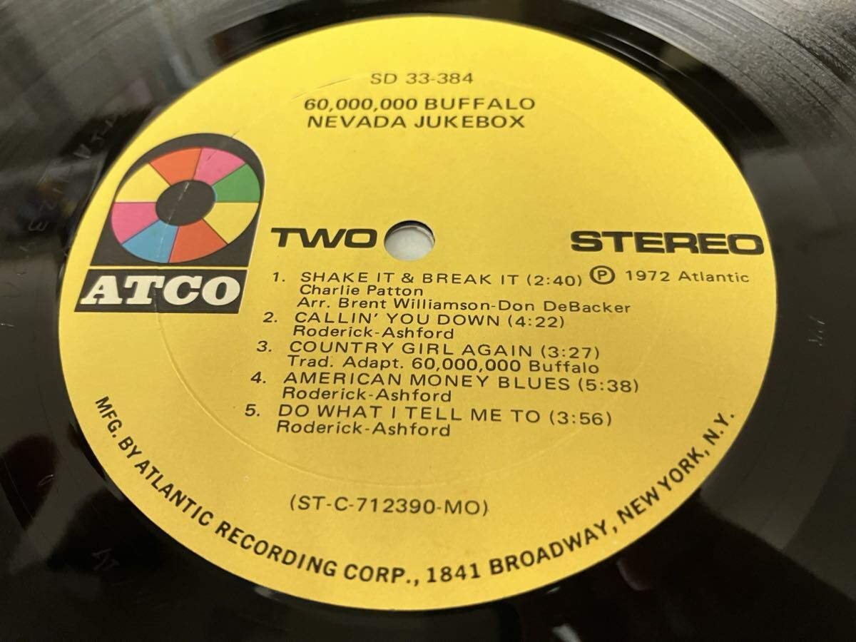 60000000 Buffalo★中古LP/USオリジナル盤シュリンク付「Nevada Jukebox」カット盤 の画像5