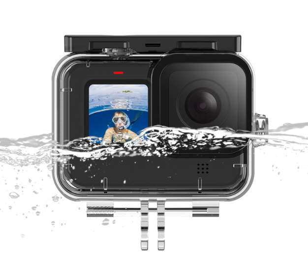 【国内発送・送料無料】GoPro12/GoPro11/GoPro10/GoPro9 ハウジングケース 水深60m 防水ケース ゴープロ 防水防塵保護 ウォータースポーツ