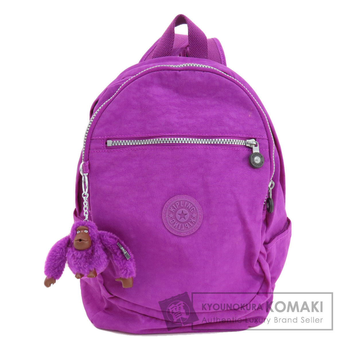 Kipling キプリング ゴリラチャーム リュック・デイパック ナイロン素材 レディース 中古_画像1