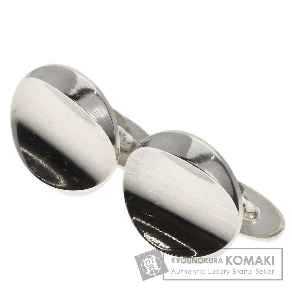 Georg Jensen ジョージジェンセン ラウンドモチーフ カフス シルバー メンズ 中古_画像1