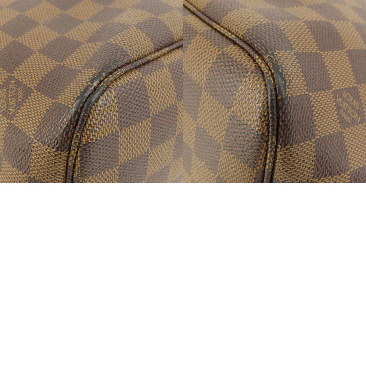 LOUIS VUITTON ルイヴィトン N51105 ネヴァーフルMM ダミエ エベヌ トートバッグ ダミエキャンバス レディース 中古_画像10