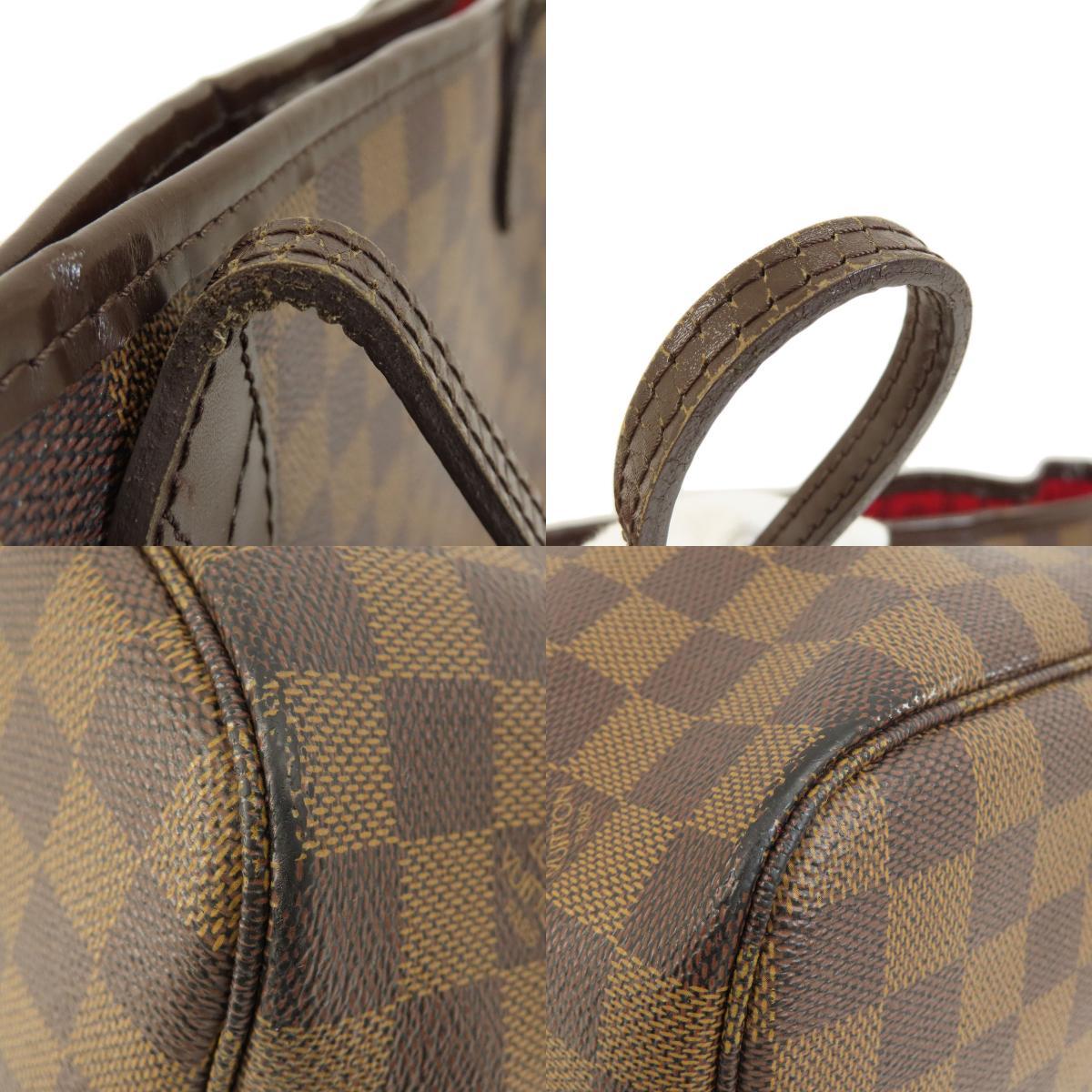 LOUIS VUITTON ルイヴィトン N51105 ネヴァーフルMM ダミエ エベヌ トートバッグ ダミエキャンバス レディース 中古_画像9