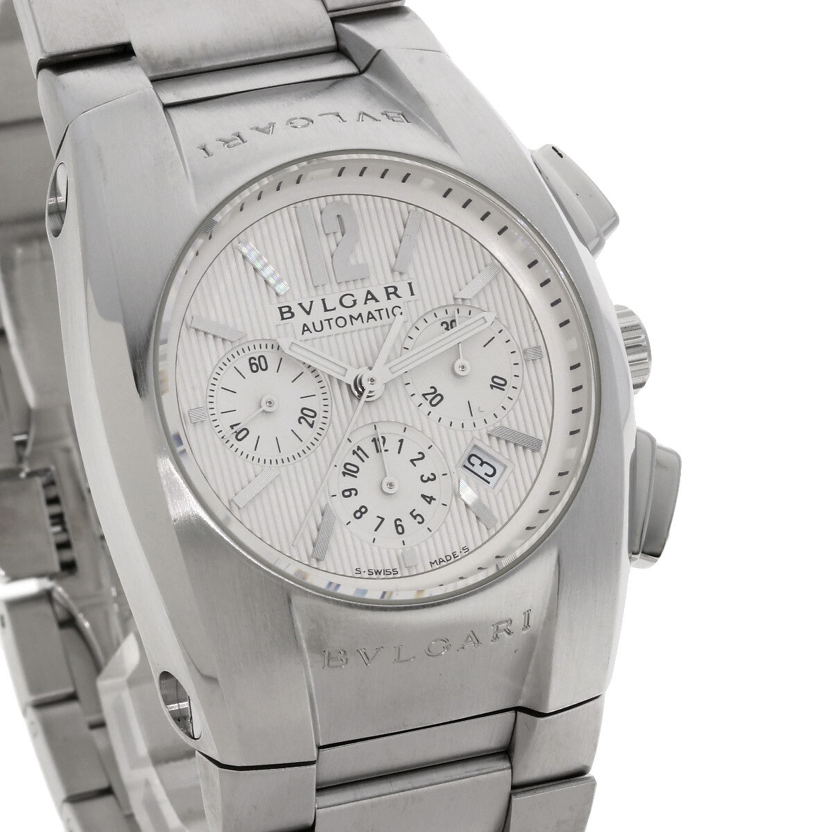 BVLGARI ブルガリ EG35C6SSDCH エルゴン クロノグラフ 腕時計 ステンレススチール SS メンズ 中古_画像4