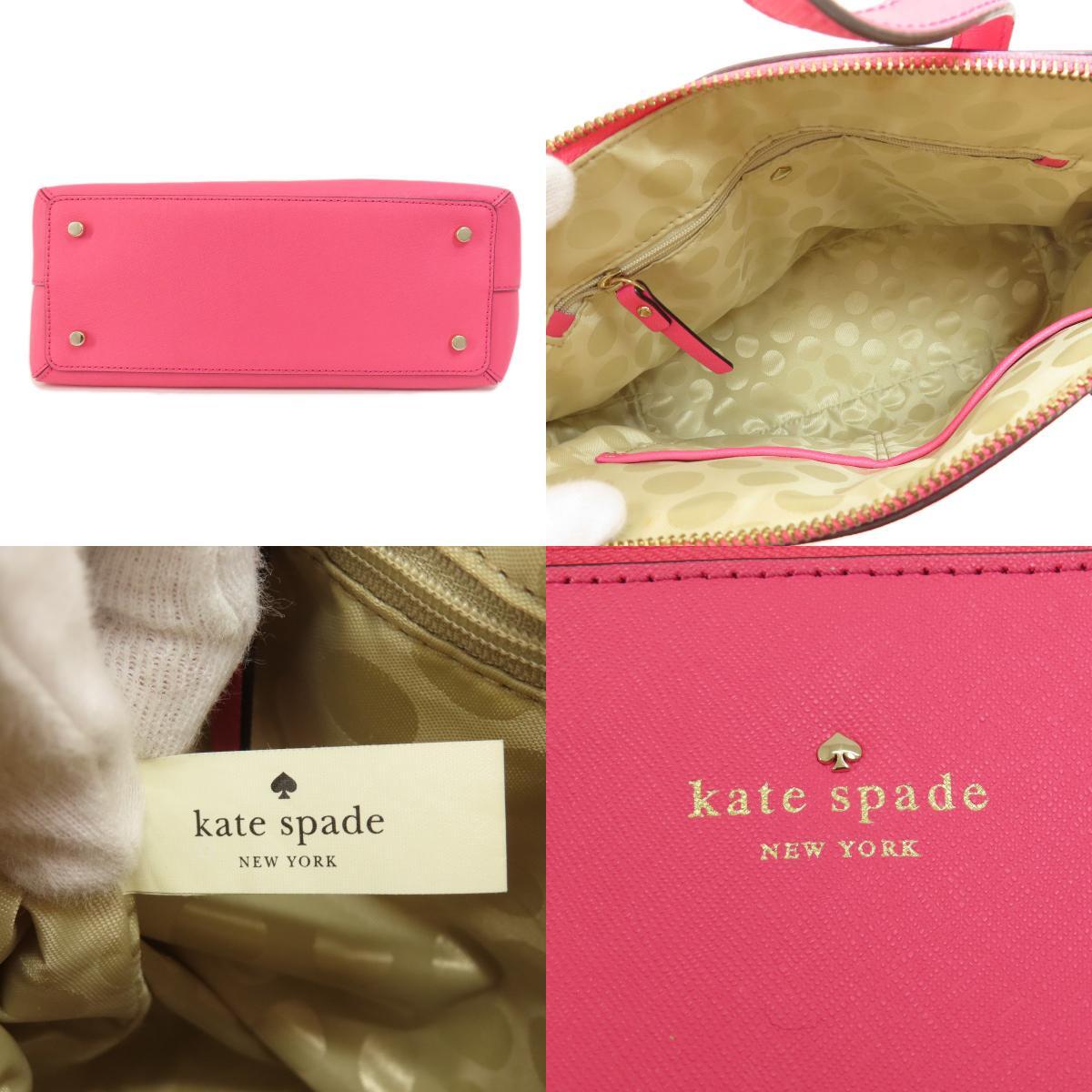 kate spade ケイトスペード ロゴ 2WAY ハンドバッグ PVC レディース 中古_画像4