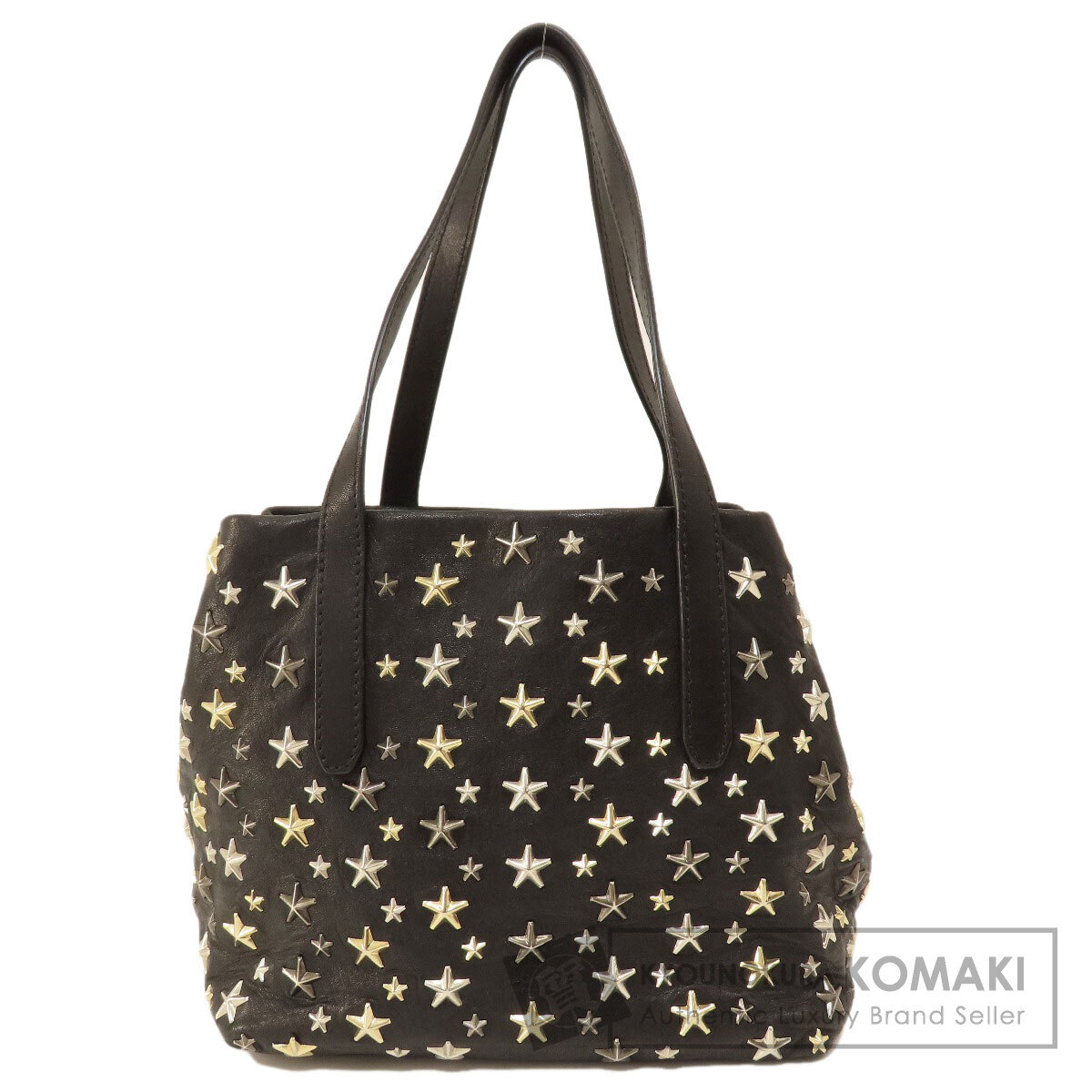 Jimmy Choo ジミーチュウ ソフィア スターモチーフ トートバッグ レザー レディース 中古の画像1