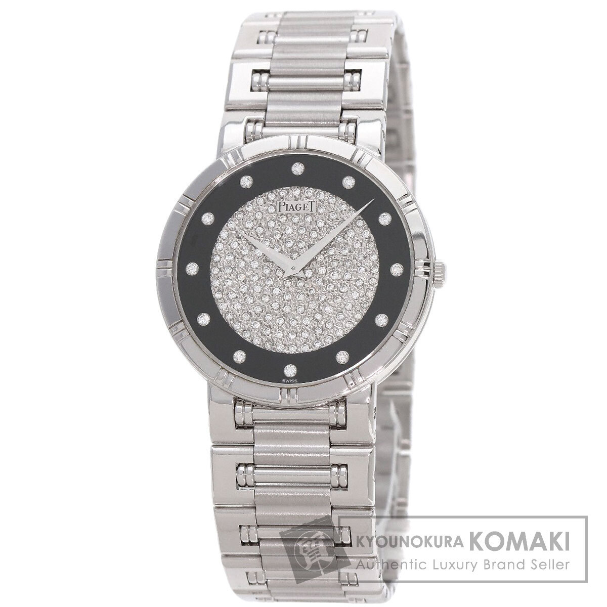 PIAGET ピアジェ 84023K81 ダンサー 12P ダイヤモンド 腕時計 K18ホワイトゴールド K18WG メンズ 中古