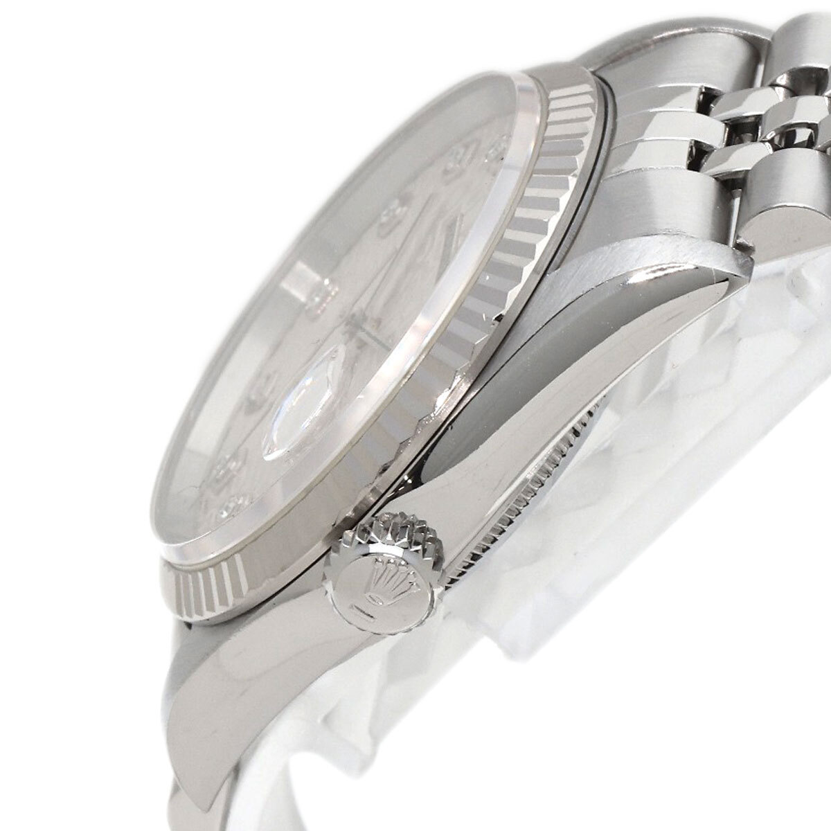 ROLEX ロレックス 16234G デイトジャスト 10P ダイヤモンド 腕時計 ステンレススチール SS メンズ 中古_画像5