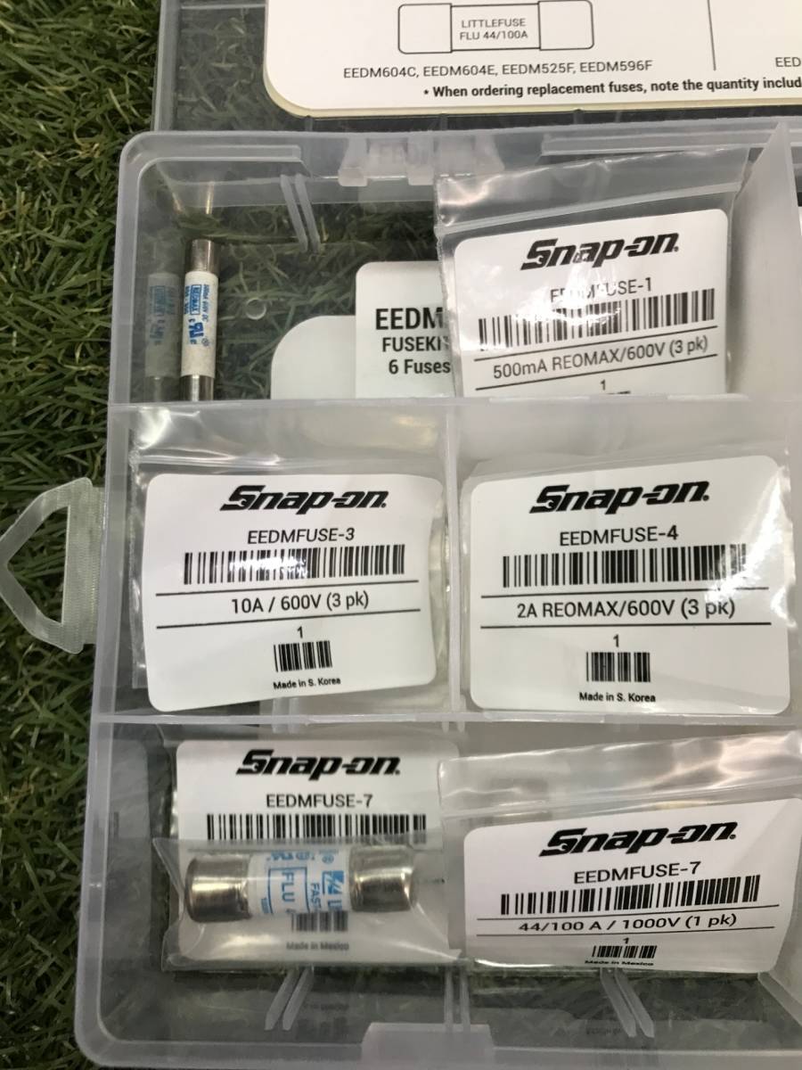 【中古美品】Snap-on スナップオン マルチメーターフューズサービスキット EEDMFUSEKIT【同梱可】/　IT6UW6ZP42ZK　I67_画像3