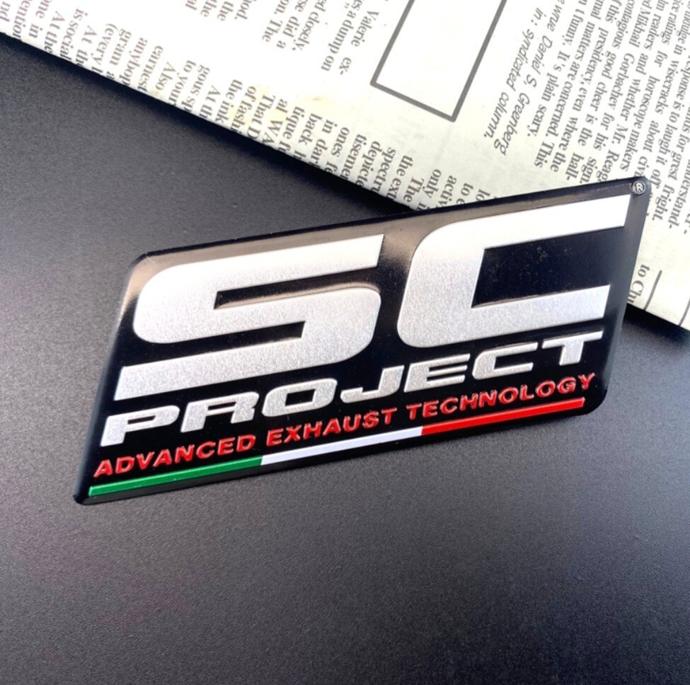 SC-PROJECT SCプロジェクト イタリア耐熱アルミステッカー 【即決】【送料無料】z_画像4